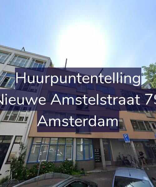 Foto gevel Huurpuntentelling voor Nieuwe Amstelstraat 79, Amsterdam