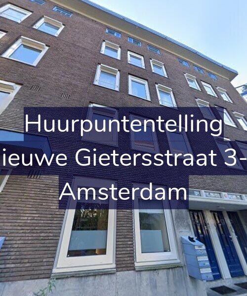 Foto gevel Huurpuntentelling voor Nieuwe Gietersstraat 3-1, Amsterdam