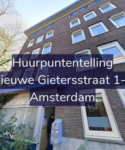 Foto gevel Huurpuntentelling voor Nieuwe Gietersstraat 1-1, Amsterdam