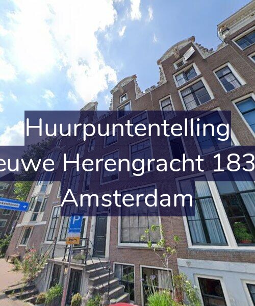 Foto gevel Huurpuntentelling voor Nieuwe Herengracht 183-O, Amsterdam