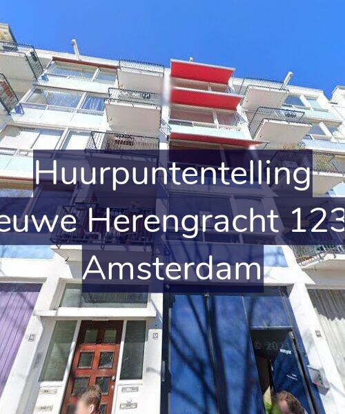 Foto gevel Huurpuntentelling voor Nieuwe Herengracht 123-4, Amsterdam