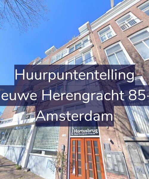 Foto gevel Huurpuntentelling voor Nieuwe Herengracht 85-B, Amsterdam