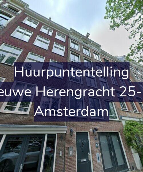 Foto gevel Huurpuntentelling voor Nieuwe Herengracht 25-1V, Amsterdam