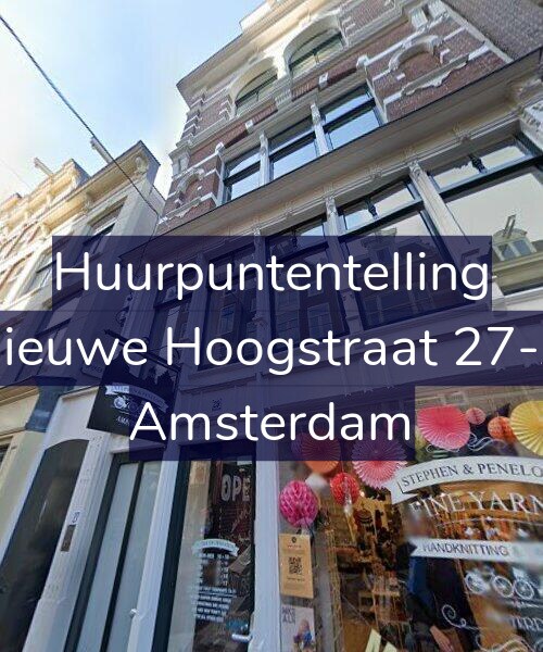Foto gevel Huurpuntentelling voor Nieuwe Hoogstraat 27-A, Amsterdam
