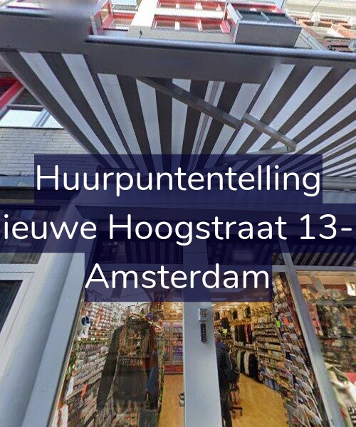Foto gevel Huurpuntentelling voor Nieuwe Hoogstraat 13-A, Amsterdam