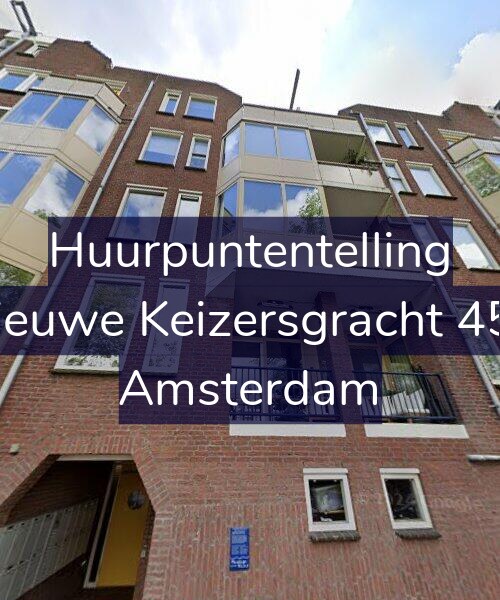 Foto gevel Huurpuntentelling voor Nieuwe Keizersgracht 450, Amsterdam
