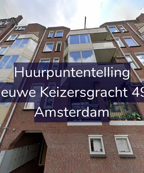 Foto gevel Huurpuntentelling voor Nieuwe Keizersgracht 490, Amsterdam