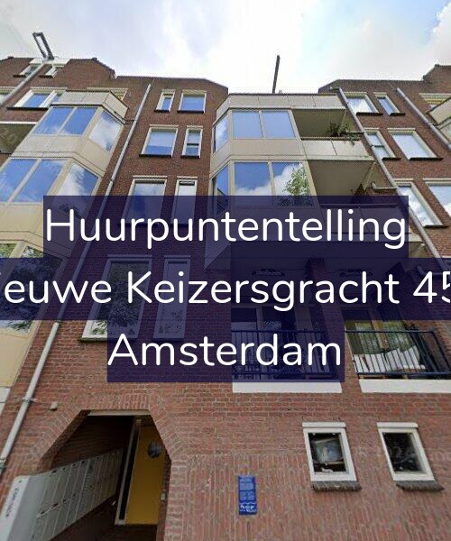Foto gevel Huurpuntentelling voor Nieuwe Keizersgracht 452, Amsterdam