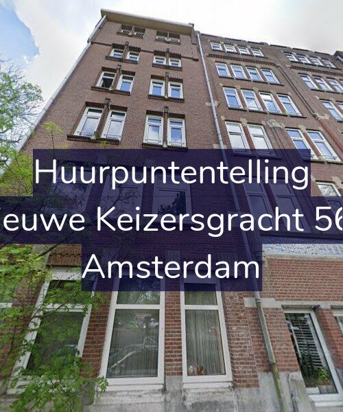 Foto gevel Huurpuntentelling voor Nieuwe Keizersgracht 560, Amsterdam