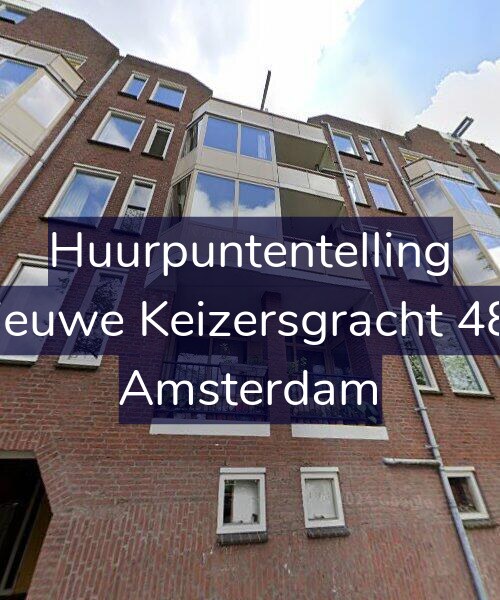 Foto gevel Huurpuntentelling voor Nieuwe Keizersgracht 484, Amsterdam