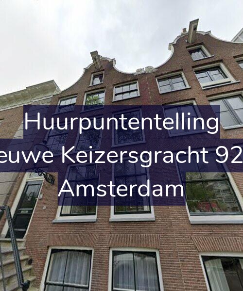 Foto gevel Huurpuntentelling voor Nieuwe Keizersgracht 92-A, Amsterdam