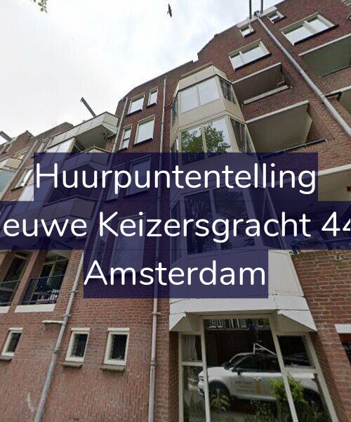 Foto gevel Huurpuntentelling voor Nieuwe Keizersgracht 442, Amsterdam