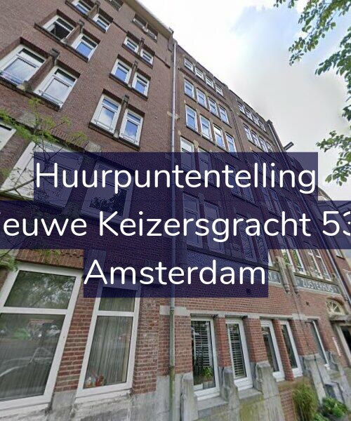 Foto gevel Huurpuntentelling voor Nieuwe Keizersgracht 536, Amsterdam