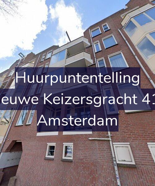 Foto gevel Huurpuntentelling voor Nieuwe Keizersgracht 410, Amsterdam