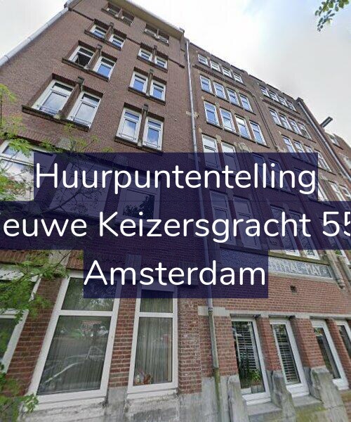 Foto gevel Huurpuntentelling voor Nieuwe Keizersgracht 552, Amsterdam