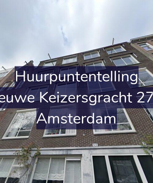 Foto gevel Huurpuntentelling voor Nieuwe Keizersgracht 27-2, Amsterdam