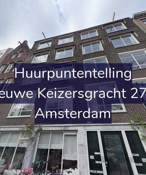 Foto gevel Huurpuntentelling voor Nieuwe Keizersgracht 27-1, Amsterdam