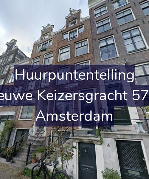 Foto gevel Huurpuntentelling voor Nieuwe Keizersgracht 57-H, Amsterdam