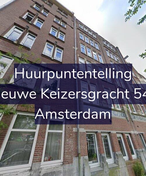 Foto gevel Huurpuntentelling voor Nieuwe Keizersgracht 544, Amsterdam