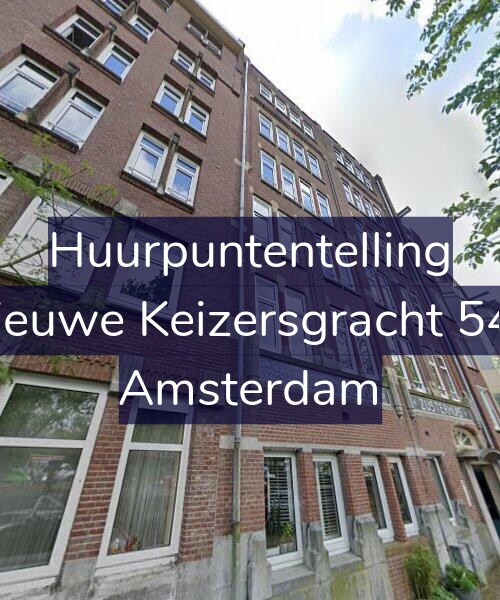 Foto gevel Huurpuntentelling voor Nieuwe Keizersgracht 540, Amsterdam