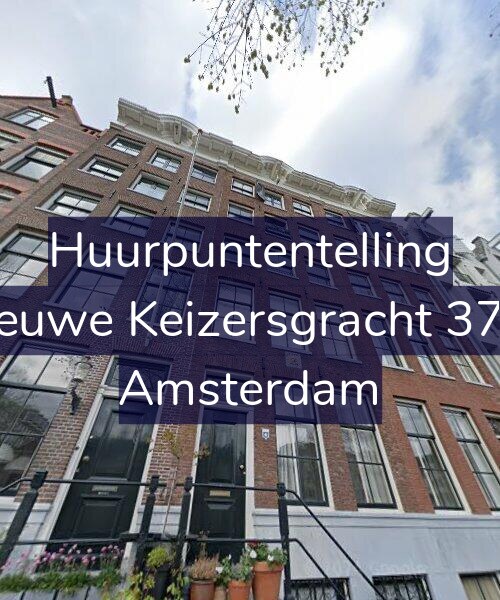 Foto gevel Huurpuntentelling voor Nieuwe Keizersgracht 37-3, Amsterdam