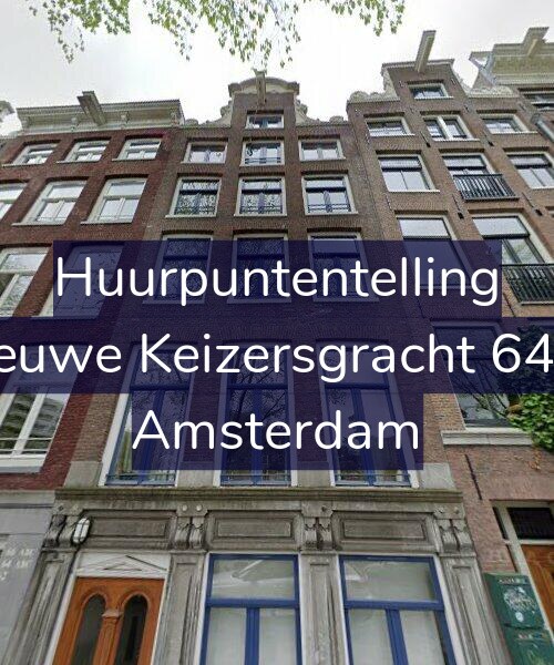 Foto gevel Huurpuntentelling voor Nieuwe Keizersgracht 64-A, Amsterdam