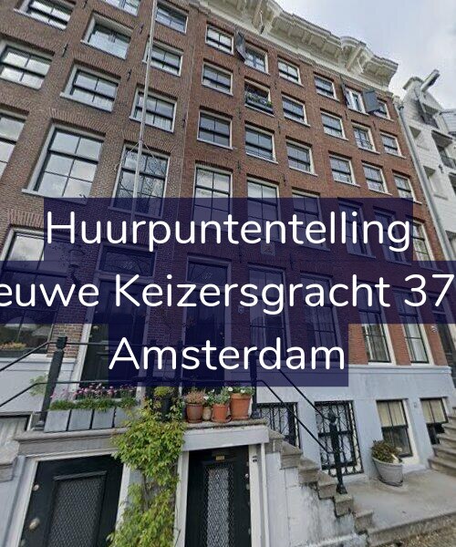 Foto gevel Huurpuntentelling voor Nieuwe Keizersgracht 37-H, Amsterdam