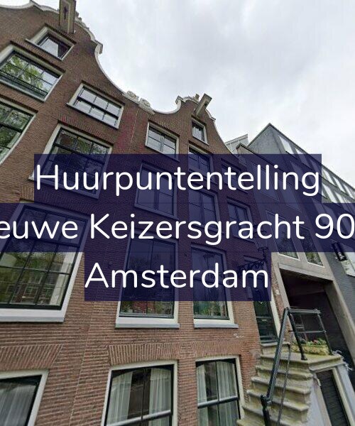 Foto gevel Huurpuntentelling voor Nieuwe Keizersgracht 90-A, Amsterdam