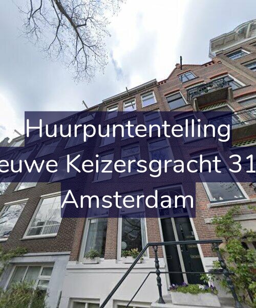 Foto gevel Huurpuntentelling voor Nieuwe Keizersgracht 31-3, Amsterdam