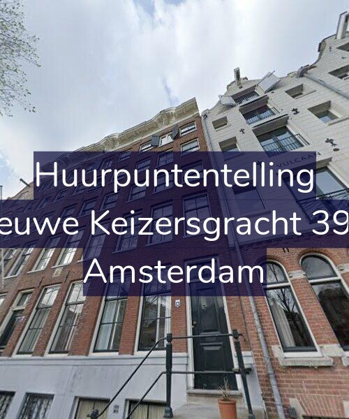 Foto gevel Huurpuntentelling voor Nieuwe Keizersgracht 39-2, Amsterdam