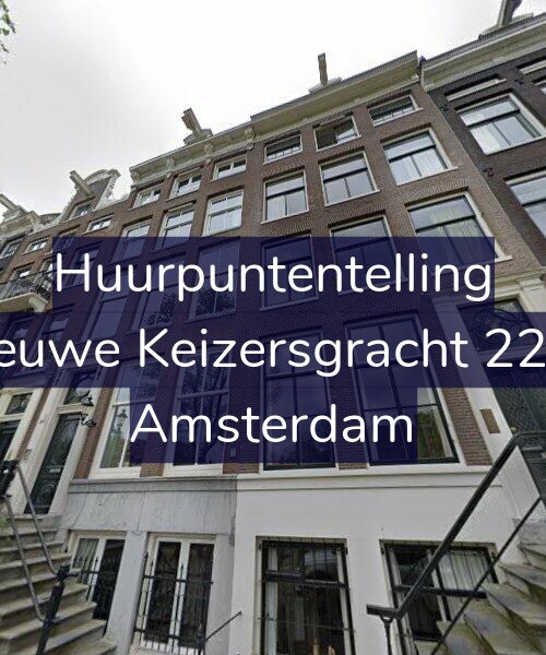 Foto gevel Huurpuntentelling voor Nieuwe Keizersgracht 22-D, Amsterdam