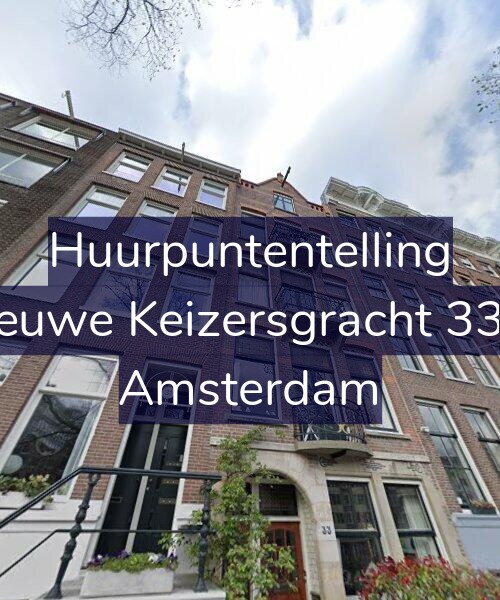 Foto gevel Huurpuntentelling voor Nieuwe Keizersgracht 33-3, Amsterdam
