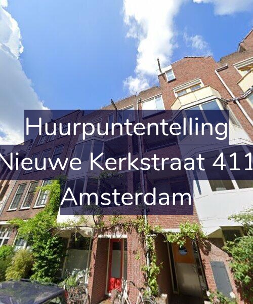 Foto gevel Huurpuntentelling voor Nieuwe Kerkstraat 411, Amsterdam