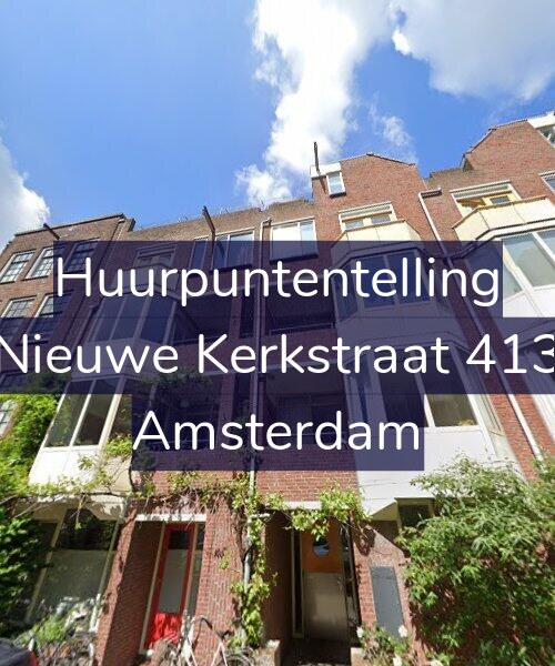 Foto gevel Huurpuntentelling voor Nieuwe Kerkstraat 413, Amsterdam
