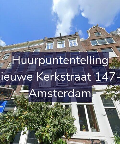 Foto gevel Huurpuntentelling voor Nieuwe Kerkstraat 147-1, Amsterdam
