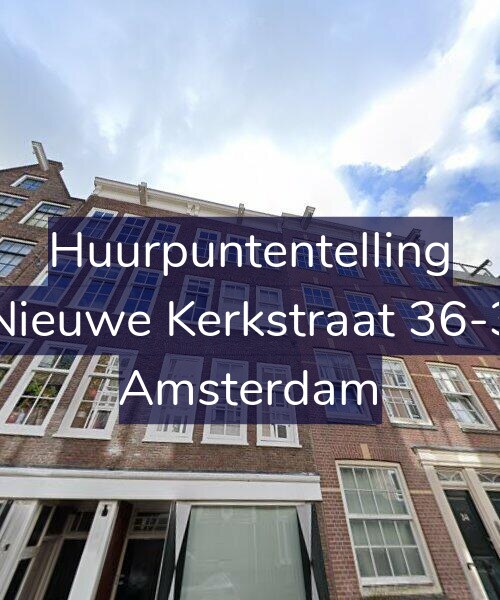 Foto gevel Huurpuntentelling voor Nieuwe Kerkstraat 36-3, Amsterdam