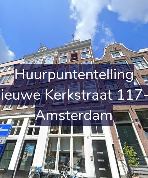 Foto gevel Huurpuntentelling voor Nieuwe Kerkstraat 117-1, Amsterdam