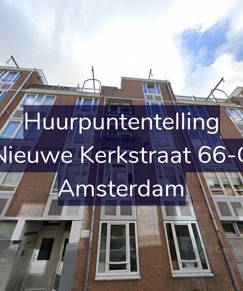 Foto gevel Huurpuntentelling voor Nieuwe Kerkstraat 66-C, Amsterdam