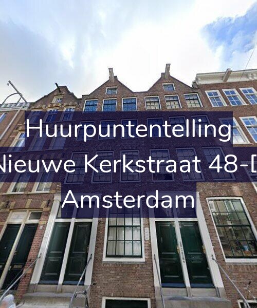 Foto gevel Huurpuntentelling voor Nieuwe Kerkstraat 48-D, Amsterdam