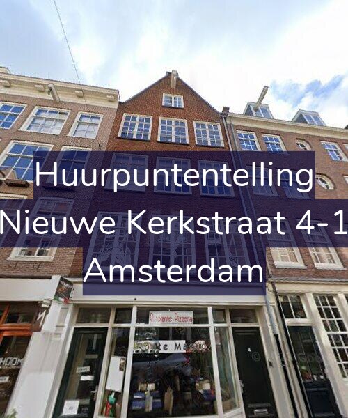 Foto gevel Huurpuntentelling voor Nieuwe Kerkstraat 4-1, Amsterdam
