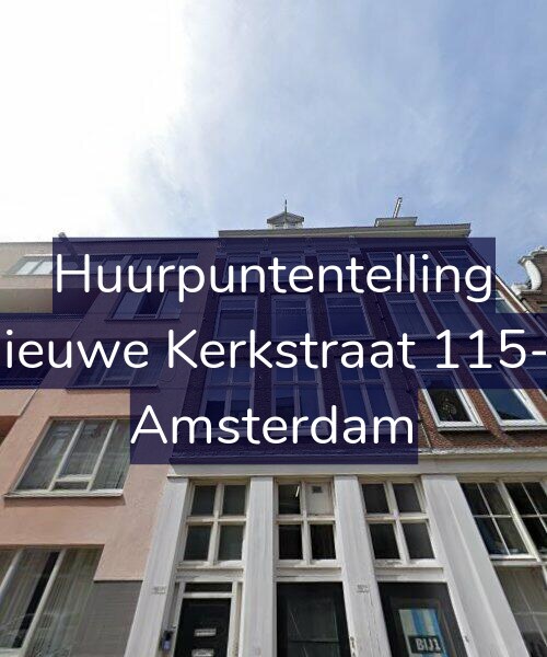 Foto gevel Huurpuntentelling voor Nieuwe Kerkstraat 115-2, Amsterdam
