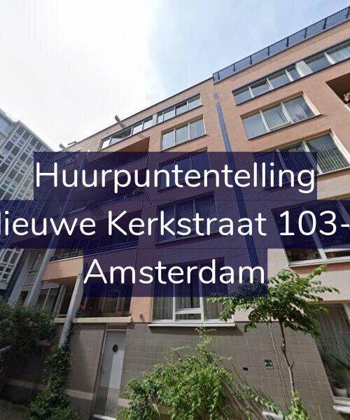 Foto gevel Huurpuntentelling voor Nieuwe Kerkstraat 103-F, Amsterdam
