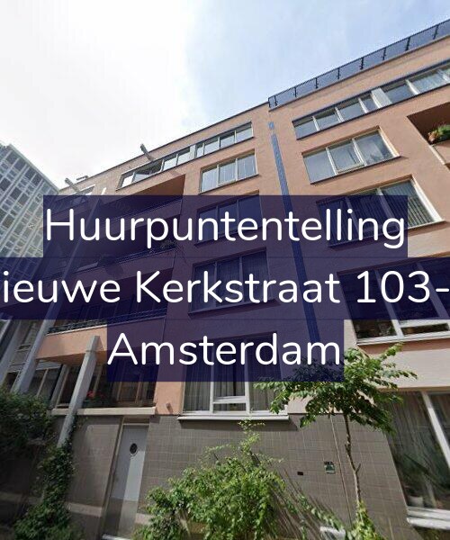 Foto gevel Huurpuntentelling voor Nieuwe Kerkstraat 103-B, Amsterdam