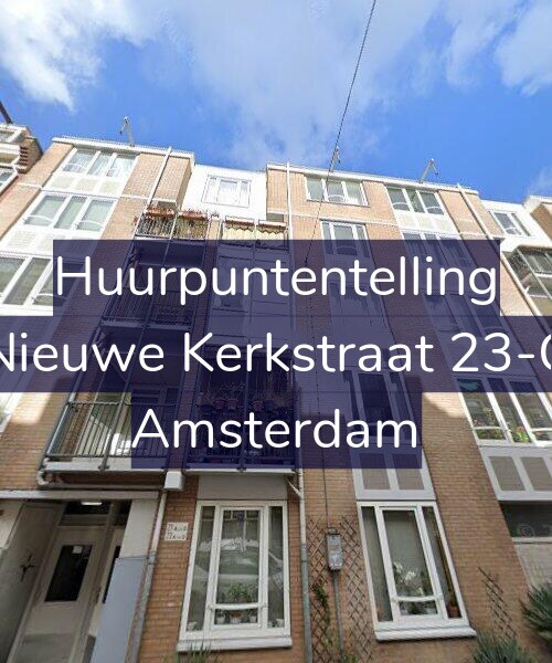 Foto gevel Huurpuntentelling voor Nieuwe Kerkstraat 23-C, Amsterdam