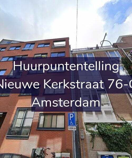 Foto gevel Huurpuntentelling voor Nieuwe Kerkstraat 76-C, Amsterdam