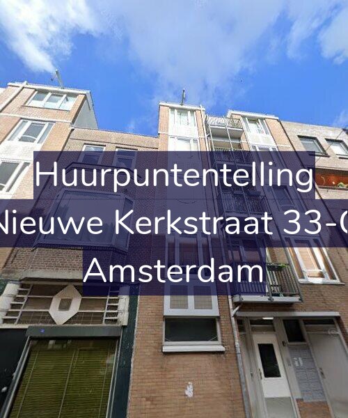 Foto gevel Huurpuntentelling voor Nieuwe Kerkstraat 33-G, Amsterdam
