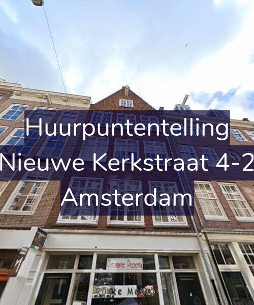 Foto gevel Huurpuntentelling voor Nieuwe Kerkstraat 4-2, Amsterdam