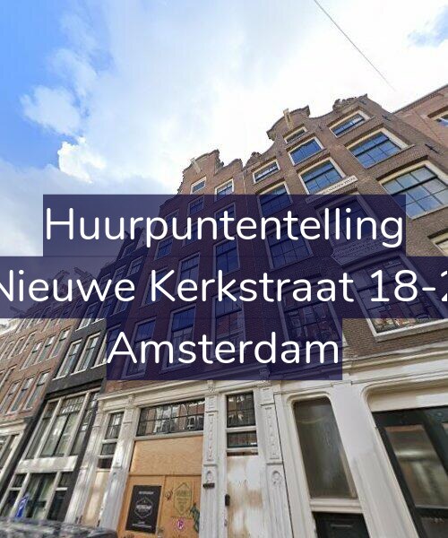 Foto gevel Huurpuntentelling voor Nieuwe Kerkstraat 18-2, Amsterdam