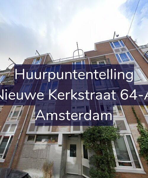 Foto gevel Huurpuntentelling voor Nieuwe Kerkstraat 64-A, Amsterdam
