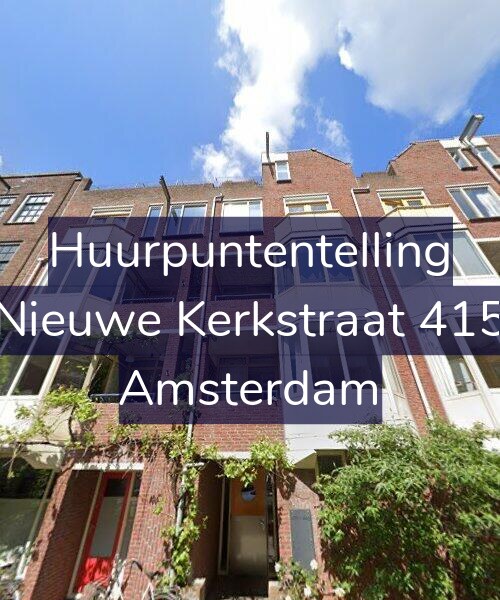 Foto gevel Huurpuntentelling voor Nieuwe Kerkstraat 415, Amsterdam